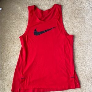 Nike dri fit red tank